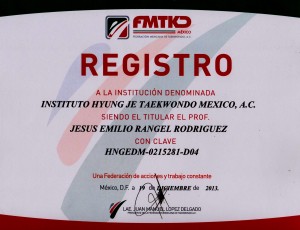Registro taekwondo